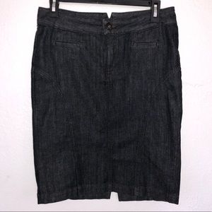 Lucky Brand Ebisu Dark Wash Pencil Skirt, Sz 2/26